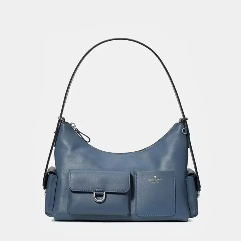 ♠️Kate Spade New York Cargo Leather Shoulder Bag, Twilight Blue NEW NWT